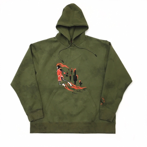 olive green jordan hoodie